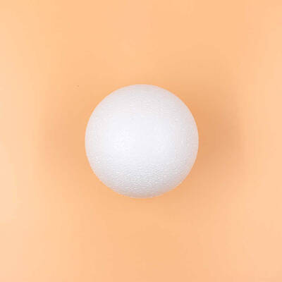 10 Adet-Strafor Köpük Top(12 cm) - 1