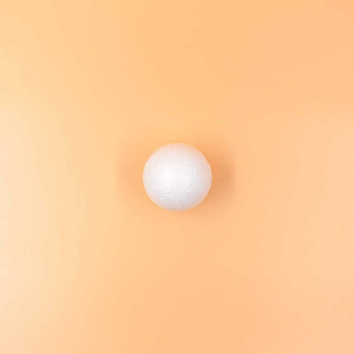 10 Adet-Strafor Köpük Top(6 cm) - 1