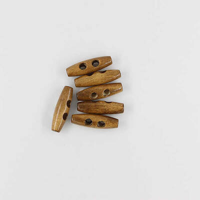 Ahşap Çoban Düğme(6 Ad.)-30mm-No:2 - 1