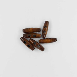 Ahşap Çoban Düğme(6 Ad.)-30mm-No:3 - PUKKA