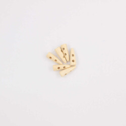 Ahşap Fildişi Çoban Düğme(6 Ad.)-30mm-No:5 - PUKKA