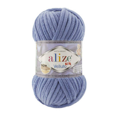 Alize Velluto 374 Denim - 1