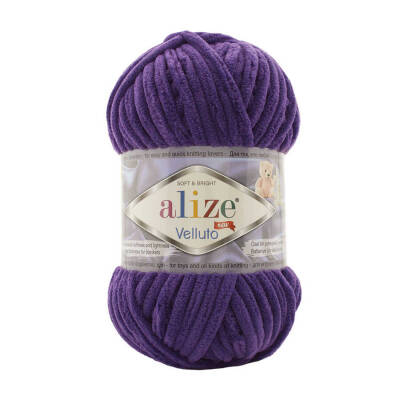 Alize Velluto 74 Koyu Mor - 1