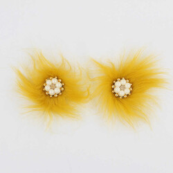 Altı İncili Patik Süsü(Patik Tokası) No:13-Hardal - PUKKA