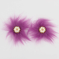 Altı İncili Patik Süsü(Patik Tokası) No:16-Gül Kurusu - PUKKA