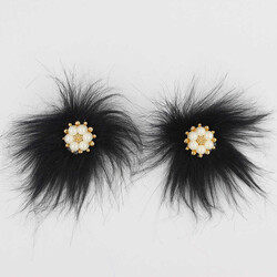 Altı İncili Patik Süsü(Patik Tokası) No:19-Siyah - PUKKA