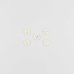 Balık Baskılı Bebe Düğme(5 Ad.)-Krem-No:1 - PUKKA