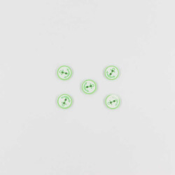 Çapa Baskılı Bebe Düğme(5 Ad.)-Yeşil-No:4 - PUKKA