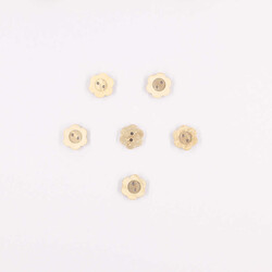 Coconut Desenli Dekoratif Düğme(6 Ad.)-18mm-No:7 - PUKKA