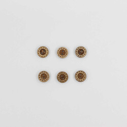 Coconut Desenli Oyuklu Düğme(6 Ad.)-15mm-No:-1 - PUKKA