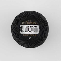 Domino Nakış İpi No:8-Siyah - DOMİNO