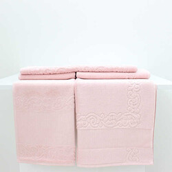 FİESTA 50X70 - 50X90 - 60X100 3'LÜ PASPAS TAKIMI/610-3 PEMBE - FİESTA