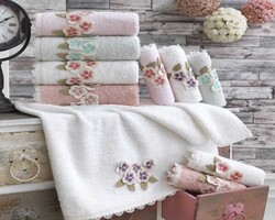 FİESTA BAMBU MENEKŞE HAVLU/6 LI KUTU/50X90/1030-3 - FİESTA