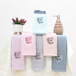 FİESTA BEYAZ MANOLYA BUKLE KANAVİÇE HAVLU/12LI PVC./30X50/860-3 - FİESTA