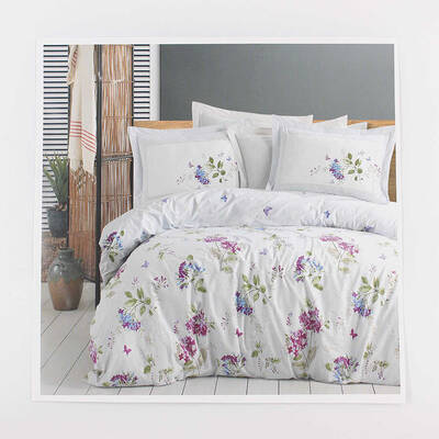 FİESTA ÇİFT KİŞİLİK NEVRESİM TAKIMI/4 PARÇA/220X220/FÇKNT-3-MAVİ - 1