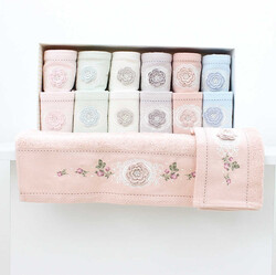 FİESTA DUYGU ANALI KIZLI BAMBO 3 D NAKIŞLI HAVLU/6 AD.50X90-6 AD.30X50 KUTU/1590-3 - FİESTA