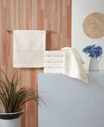 FİESTA ETAMİN BORDÜRLÜ KADİFE JAKARLI HAVLU(1 AD)/30X50/819-2 - FİESTA