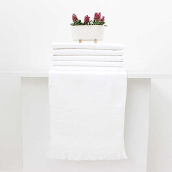 FİESTA ETAMİN JAKARLI KISA SAÇAKLI SOFT HAVLU/30X50/2848-1 - FİESTA