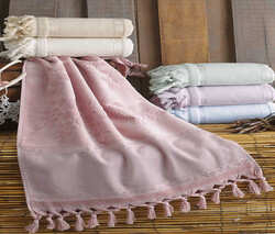 FİESTA ETAMİN KADİFE JAKARLI BAĞLAMALI HAVLU/6 LI PK./50X90/224-3 - FİESTA