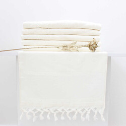 FİESTA ETAMİN KADİFE JAKARLI BAĞLAMALI HAVLU(1 AD)/50X90/224-2 - FİESTA