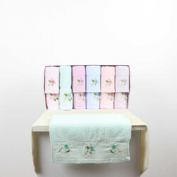 FİESTA GÜLŞAH 3D ANALI KIZLI HAVLU/6 AD 50X90 - 6 AD 30X50/2472-3 - FİESTA