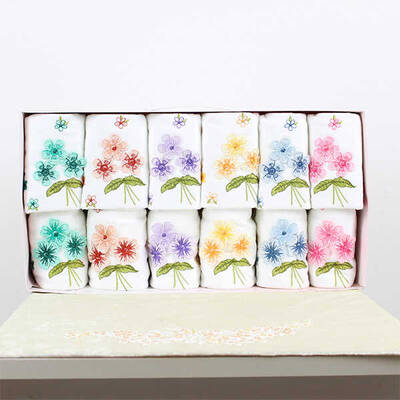 FİESTA KADİFE 3D NAKIŞLI ANALI KIZLI HAVLU/6 AD 50X90 - 6 AD 30X50/2475-1 - 2