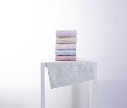 FİESTA KADİFE JAKARLI DESENLİ HAVLU/6 LI PK./50X90/702-3 - FİESTA