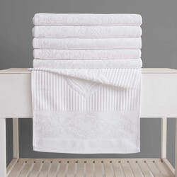 FİESTA KOKTEYL JAKARLI KADİFE HAVLU(1 AD)/50X90/715-1 - FİESTA