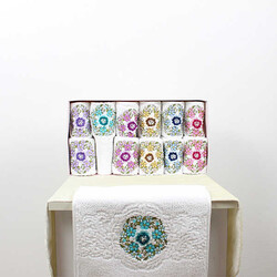 FİESTA SİNEM 3D NAKIŞLI ANALI KIZLI HAVLU/6 AD 50X90 - 6 AD 30X50/2579-1 - FİESTA