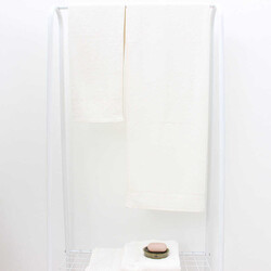 FİESTA SOFT BAMBU JAKARLI HAMAM TAKIMI/4 PARÇA/50X90-70X140/2503-Krem-Krem - FİESTA