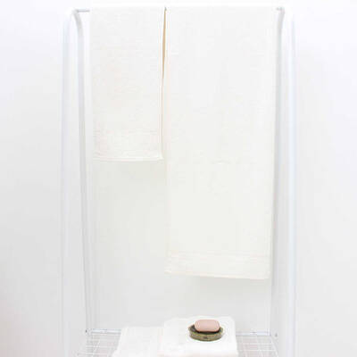 FİESTA SOFT BAMBU JAKARLI HAMAM TAKIMI/4 PARÇA/50X90-70X140/2503-Krem-Krem - 1