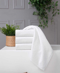 FİESTA SOFT BEYAZ BUKLE ÇİSEM HAVLU/50X90/2203-1 - FİESTA