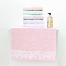 FİESTA SOFT BUKLE JAK DANTELLİ HAVLU/6 LI PVC/50X90/2043-3 - FİESTA