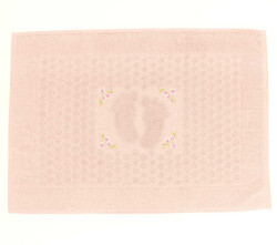 FİESTA SOFT BUKLE JAKARLI NAKIŞLI PASPAS/50X70/2595-Gül - FİESTA