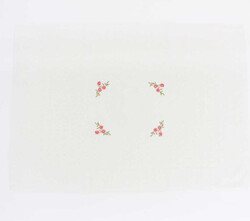 FİESTA SOFT BUKLE JAKARLI NAKIŞLI PASPAS/50X70/2595-Krem - FİESTA