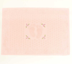 FİESTA SOFT BUKLE JAKARLI NAKIŞLI PASPAS/50X70/2595-Pembe - FİESTA