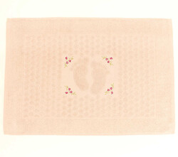 FİESTA SOFT BUKLE JAKARLI NAKIŞLI PASPAS/50X70/2595-Pudra - FİESTA