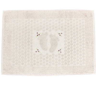 FİESTA SOFT BUKLE JAKARLI NAKIŞLI PASPAS/50X70/2595-Bej - 1