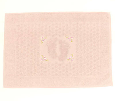 FİESTA SOFT BUKLE JAKARLI NAKIŞLI PASPAS/50X70/2595-Gül - 1