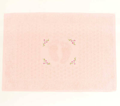 FİESTA SOFT BUKLE JAKARLI NAKIŞLI PASPAS/50X70/2595-Pembe - 1