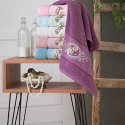 FİESTA SOFT BUKLE TUĞRA 3D NAKIŞLI HAVLU/6 LI KUTU/50X90/2093-3 - FİESTA