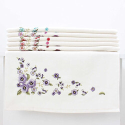 FİESTA SOFT KADİFE 3D NAKIŞLI HAVLU 6 AD.50X90/2077-2 - FİESTA