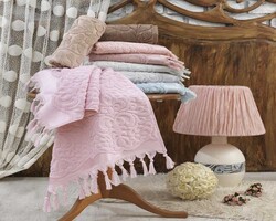 FİESTA SUENO-ROSE JAK.BAĞL.BANYO HAVLUSU/6 LI PVC/70X140/681-3 - FİESTA