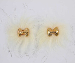 Fiyonk Patik Süsü(Patik Tokası) No:1-Krem - PUKKA