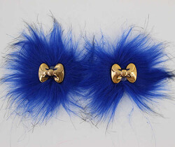 Fiyonk Patik Süsü(Patik Tokası) No:7-Sax Mavi - PUKKA