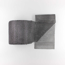 Folyo Sıralı Taş (24 Sıralı)-Siyah-11cmx9m - İTHAL