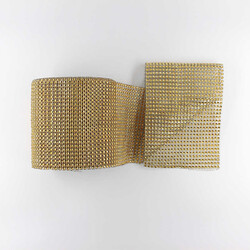 Folyo Sıralı Taş(24 Sıra)-Altın Sarısı-11cmx9m - İTHAL