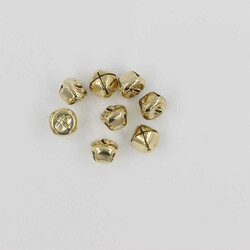 Gold Renk Kulplu Zil,Çan,Çıngırak,Metal-14mm - İTHAL