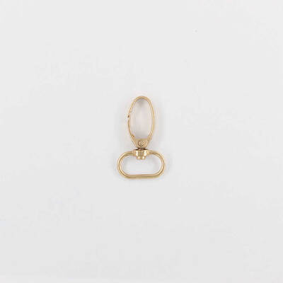 Halkalı Papağan Çanta Klipsi Gold 1,5cm - 1