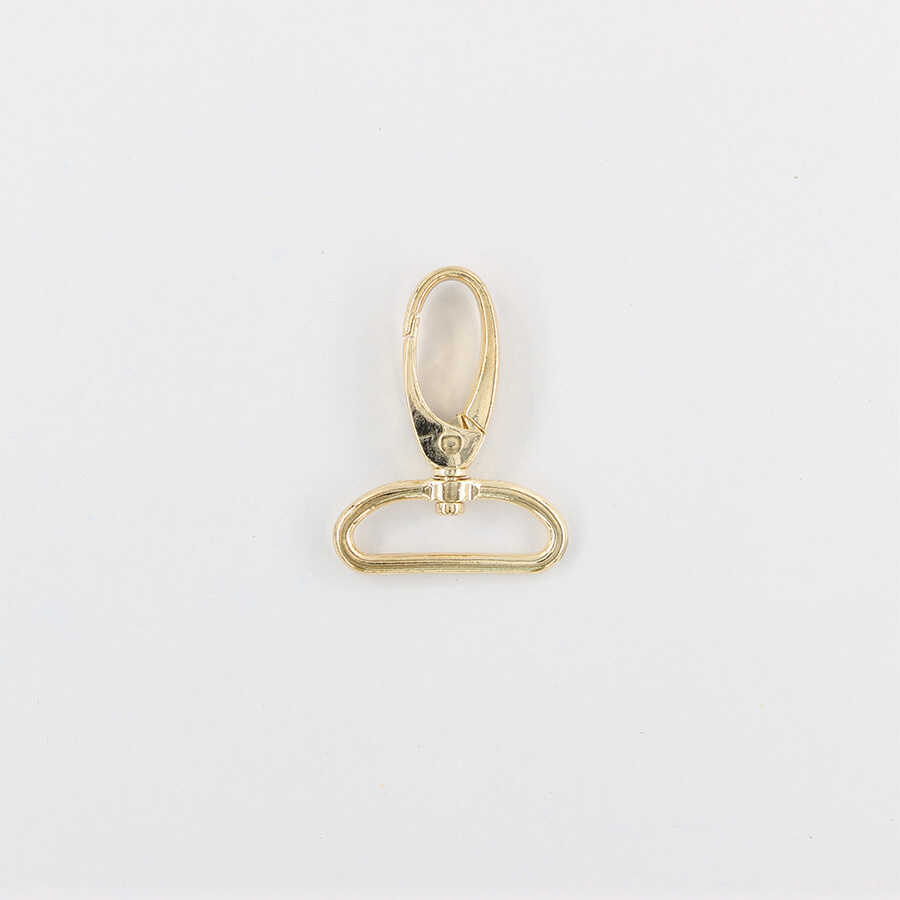 Halkalı Papağan Çanta Klipsi Gold 3,2cm